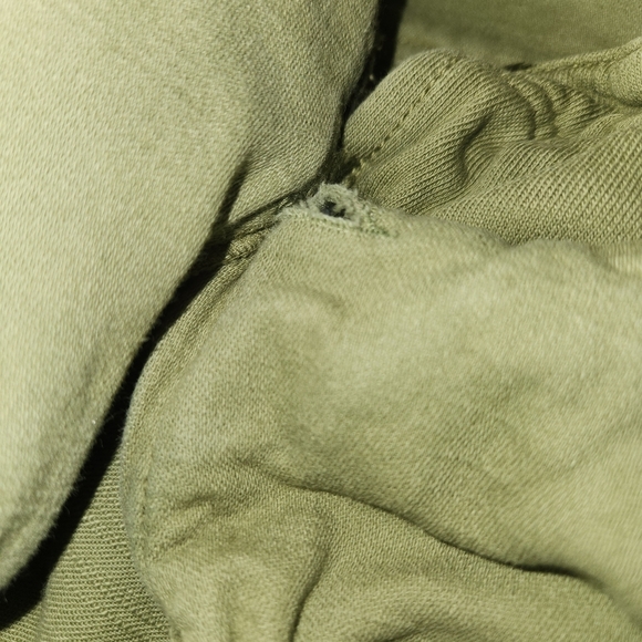 We The Free Army/Olive Green Carmen Moto Jacket With Hood Size S Sweatshirt Feel - Picture 10 of 16